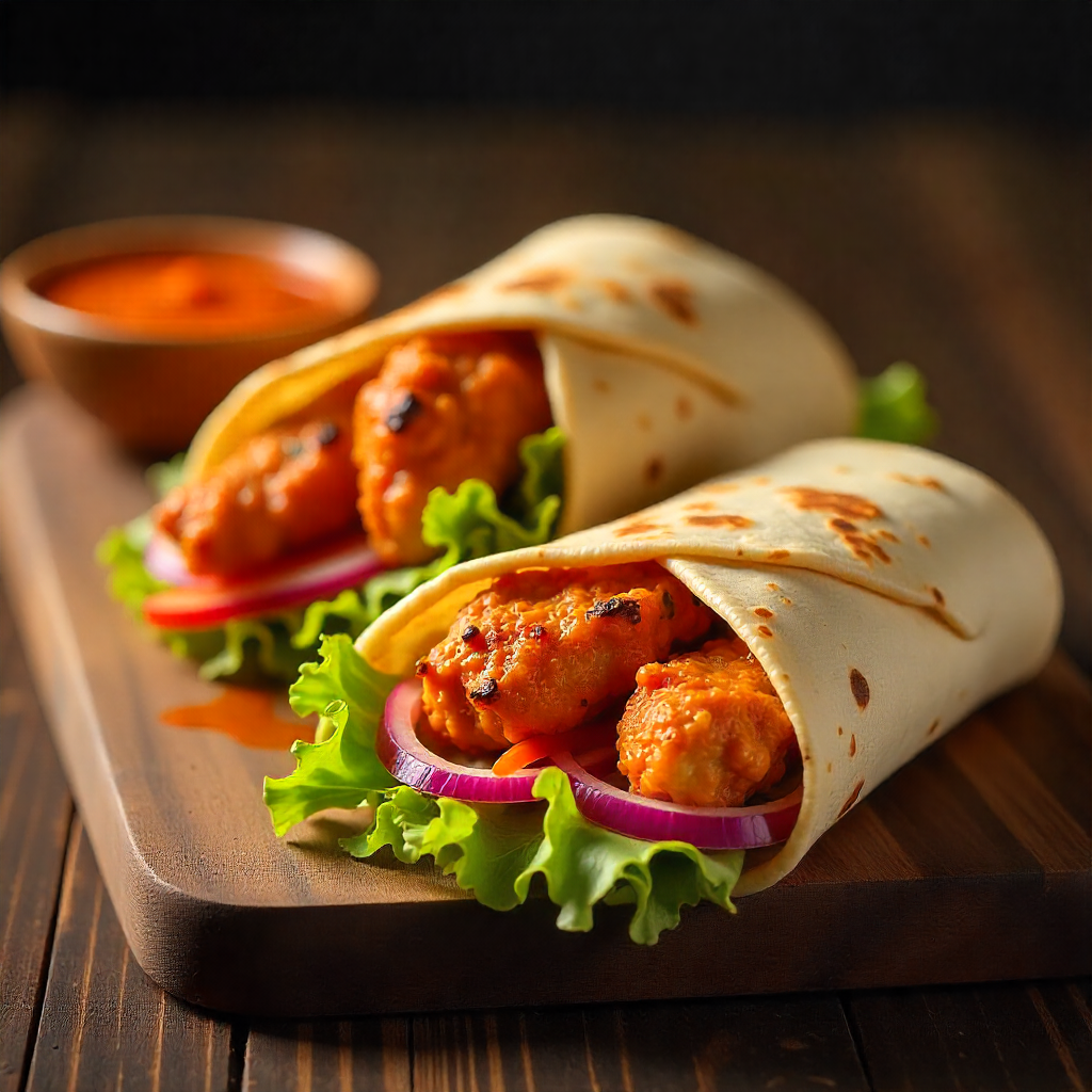 Flavor-Packed Chicken Wing Wrap for a Satisfying Lunch